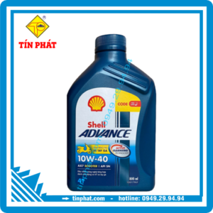 Nhớt Shell AX7 Scooter 10W40 MMB 12*0.8L