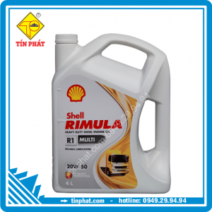 Nhớt Shell Rimula R1 Multi 20W50 4*4L