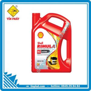 Nhớt Shell Rimula R2 Extra 20W50 CF-4 4*4L