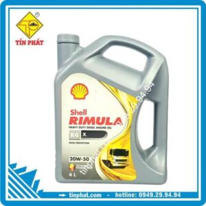 Nhớt Shell Rimula R4 20W50 CI4- 4*4L
