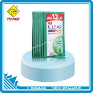 Dầu Gội Clear Sạch Gàu Mát Lạnh Bạc Hà Dây (gói 6g)