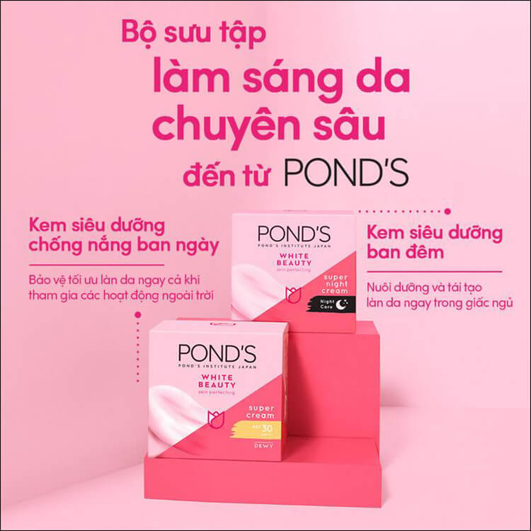 Kem dưỡng trắng da ban đêm Ponds White Beauty (30g-50g)