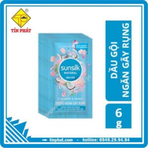 Dầu Gội Sunsilk Natural Dưỡng Ngăn Gãy Rụng Dây (gói 6g)