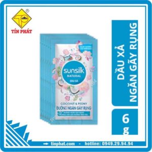 Dầu Xả Sunsilk Natural Dưỡng Ngăn Gãy Rụng Dây (gói 6g)