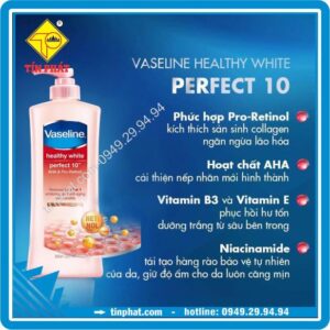 Sữa Dưỡng Thể Vaseline Sáng Da & Ngăn Ngừa Lão Hóa 350ml