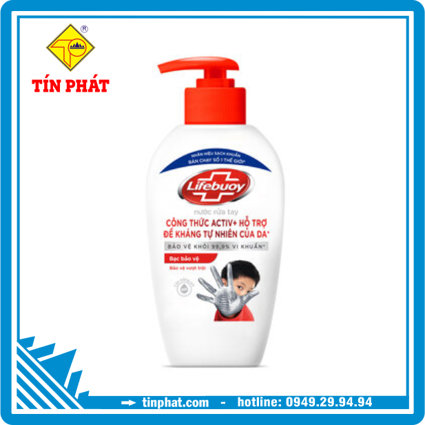 Nước Rửa Tay Lifebuoy Bạc Bảo Vệ 180g Nước rửa tay Lifebuoy bạc bảo vệ 180g