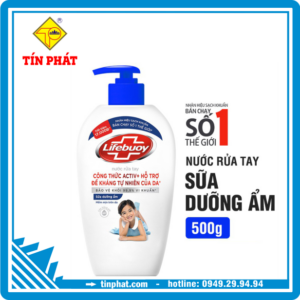 nước rửa tay lifebuoy sữa dưỡng ẩm 500g