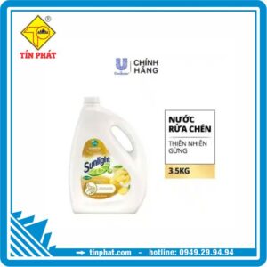 Nước rửa chén Sunlight Thiên nhiên gừng Can 3.5kg