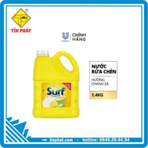 Nước rửa chén SURF Hương Chanh xả Can 1.4kg